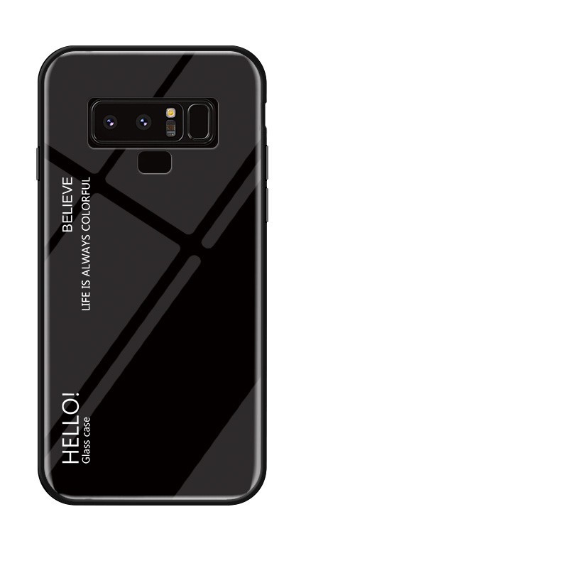 Tempered Glass Case For Samsung Galaxy Note 9 Luxury Gradient Back Cover