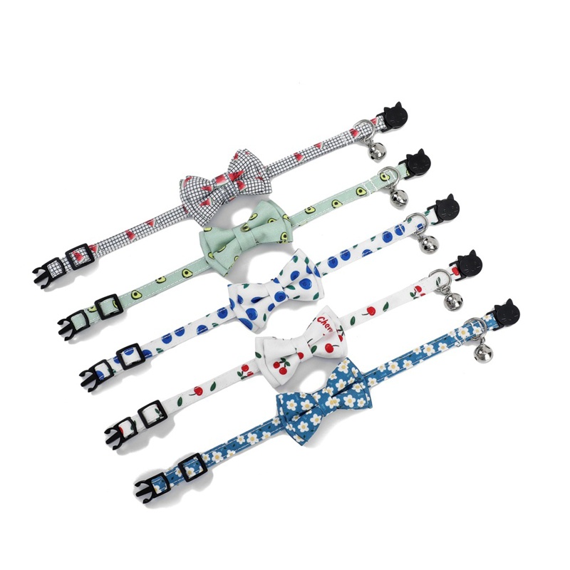 Vòng Cổ May Mắn Họa Tiết Hoạt Hình Dễ Thương Kèm Vòng Chữ D Dễ Vệ Sinh Cho Thú Cưng