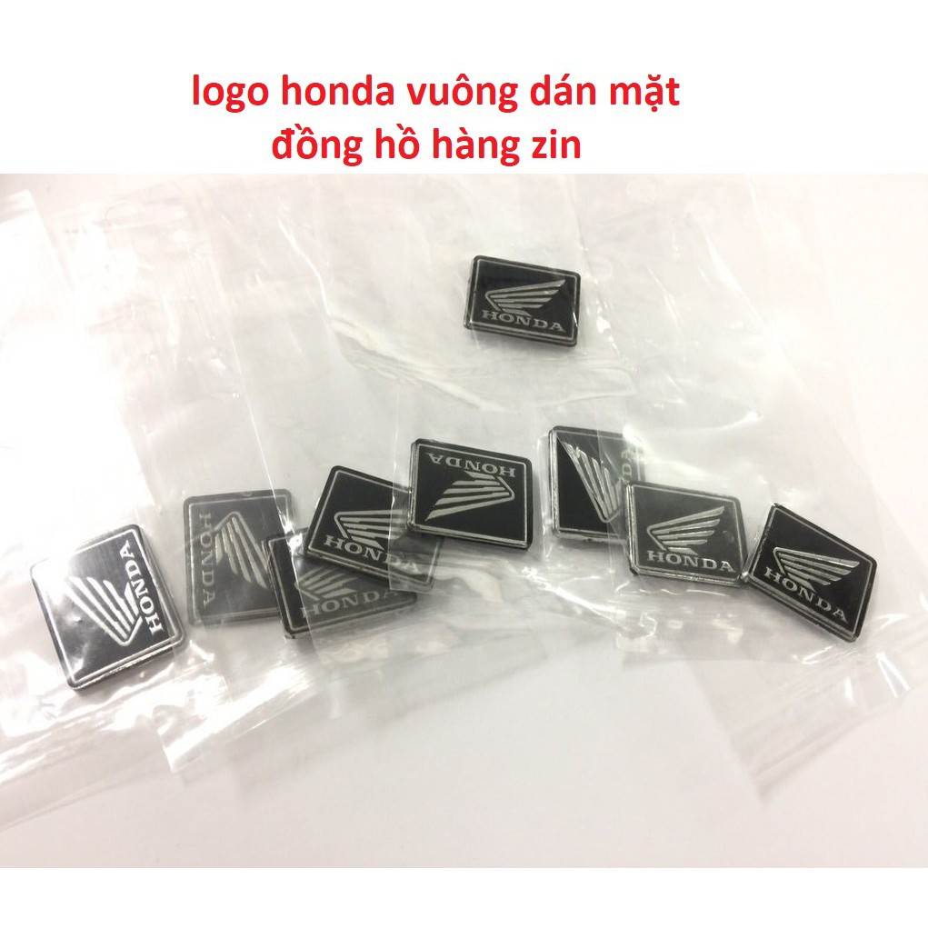 1 TEM LOGO BIỂU TƯỢNG HONDA VUÔNG DÁN MẶT ĐỒNG HỒ hàng zin