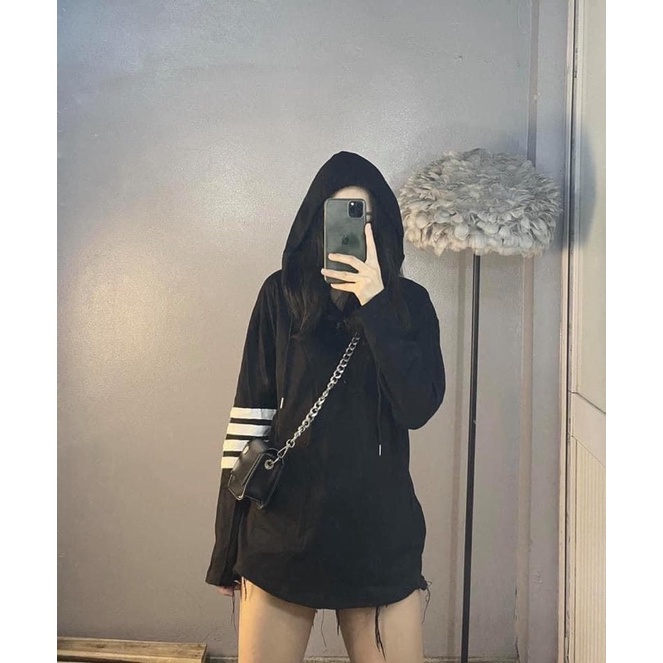 đơn 99K] Áo hoodie mũ viền tay Thom’s