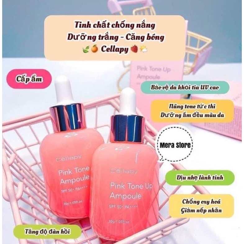 (CHÍNH HÃNG) SERUM CHỐNG NẮNG DƯỠNG TRẮNG HỒNG CELLAPY
