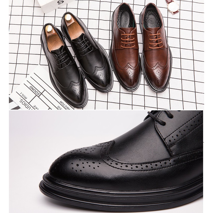Luxury business leather shoes for men