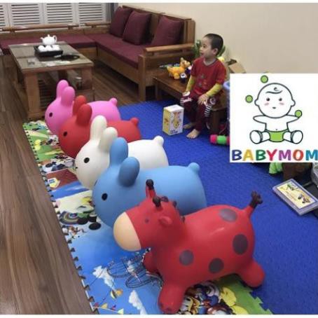 Đồ chơi thú nhún hươu  không mùi cao su bé thỏa sức nhún nhảy bé thích mê - Bé tăng cường vận động