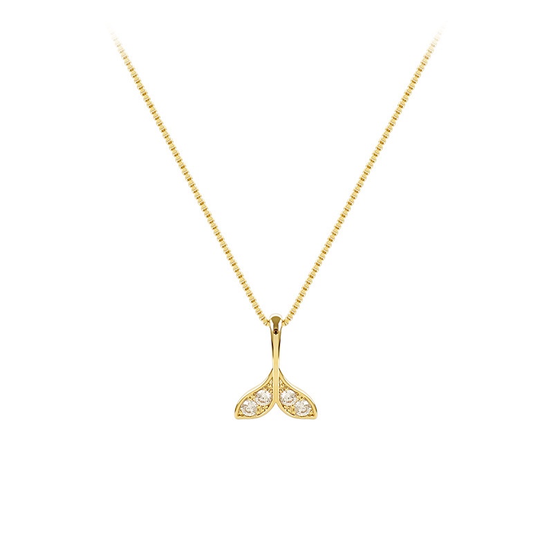 Dây chuyền mặt đuôi cá thiết kế đơn giản