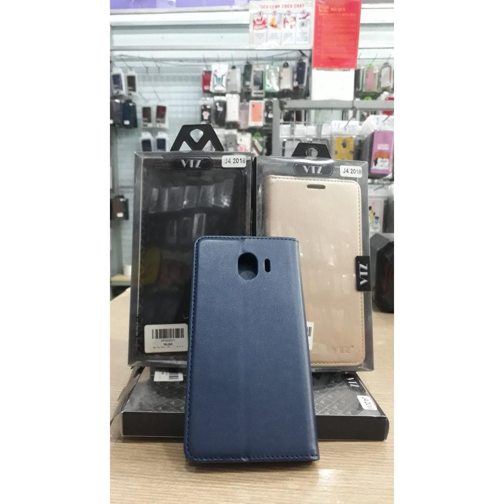 Bao da Samsung Galaxy J8 , J4 plus nắp gập da mịn O+ chính hãng