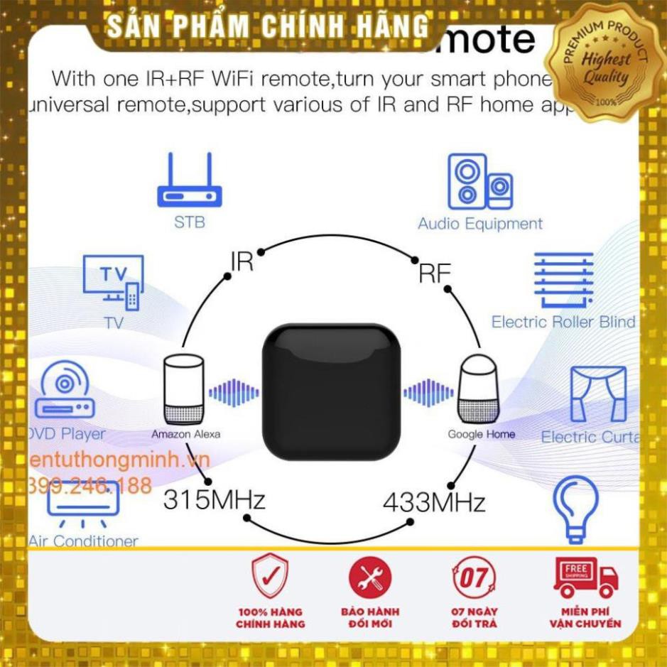 Bộ Học Lệnh Sóng Hồng Ngoại Và RF Tuya SmartLife (IR+RF) Học Lệnh Các Điều Khiển, Điều Khiển Qua Điện Thoại