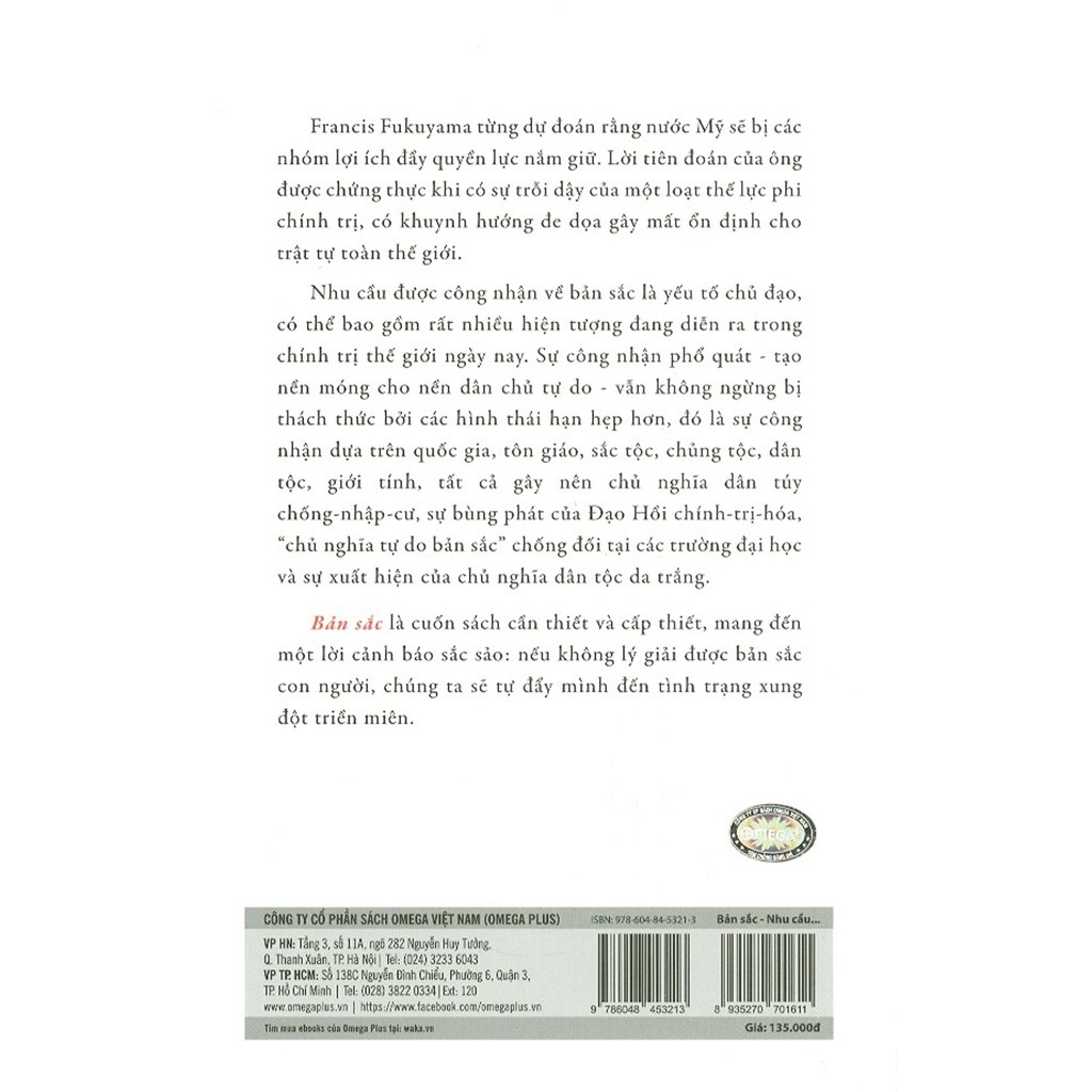 Sách - Bản Sắc - Nhu Cầu Phẩm Giá Và Chính Trị Phẫn Nộ | BigBuy360 - bigbuy360.vn