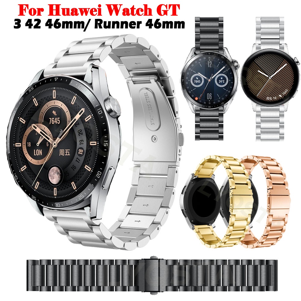 Dây Đeo Thay Thế Bằng Thép Không Gỉ Cho Đồng Hồ Thông Minh Huawei Watch GT2 Pro GT 2 42 46mm GT3 Pro