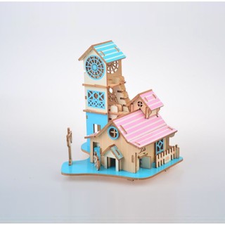 Mô hình lắp ráp gỗ 3D laze Villa Reversize