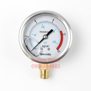 Đồng hồ đo áp suất Breidy loại 15kg