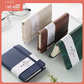 Sổ tay bìa da original pellana camel a7 - sổ xinh