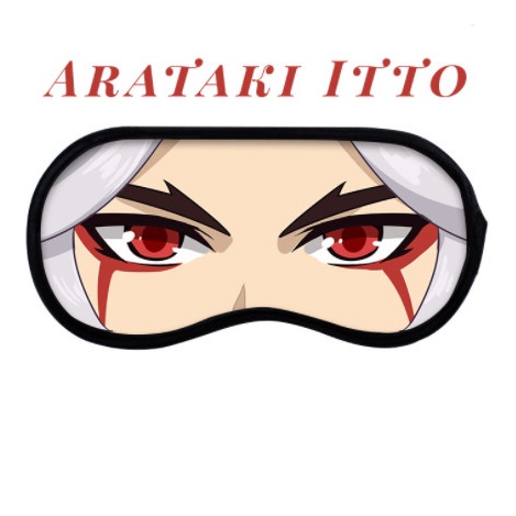 (25) Bịt mắt in hình GENSHIN IMPACT miếng bịt mắt ngủ anime chibi game xinh xắn độc đáo