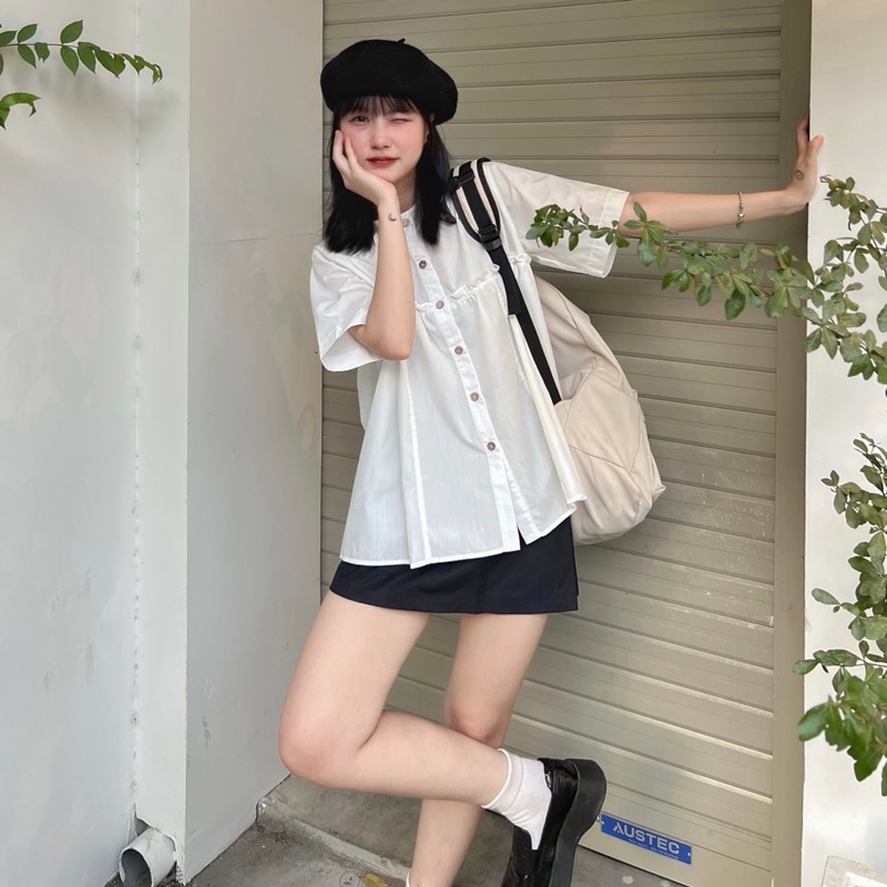 Áo babydoll bèo hamy-top