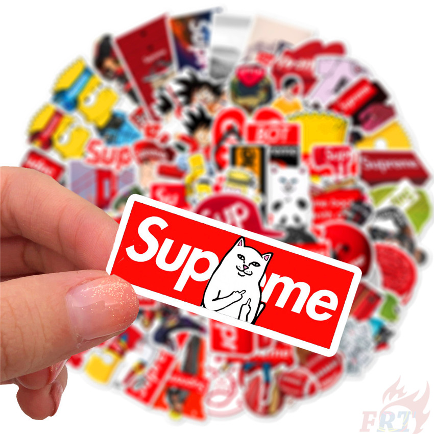 100Pcs/Set ❉ Fashion Brand - S u p r e m e Stickers ❉ Waterproof DIY Decals Doodle Stickers