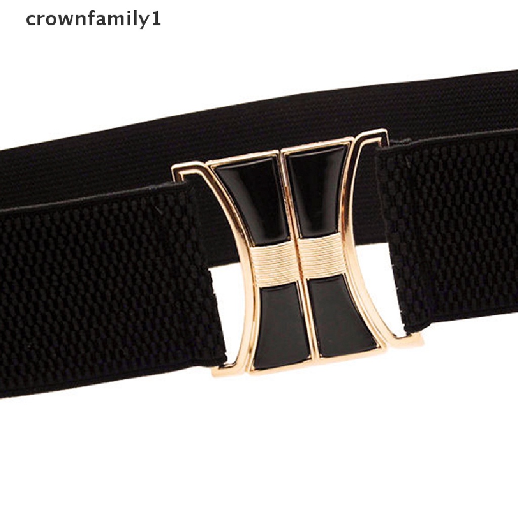 Thắt Lưng Co Giãn Bản Rộng Thời Trang Cho Nữ crownfamily1