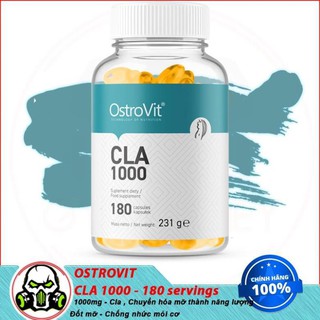 Viên Uống Hỗ Trợ Đốt Mỡ OSTROVIT CLA 1000 - 180 servings - Từ Ba Lan