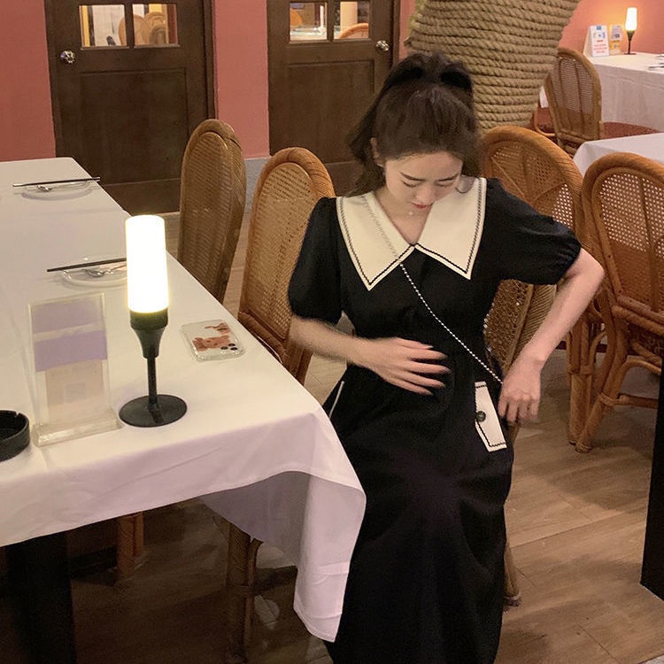 Đầm tay phồng ngắn thời trang mùa hè màu sắc tùy chọn dành cho bạn nữ