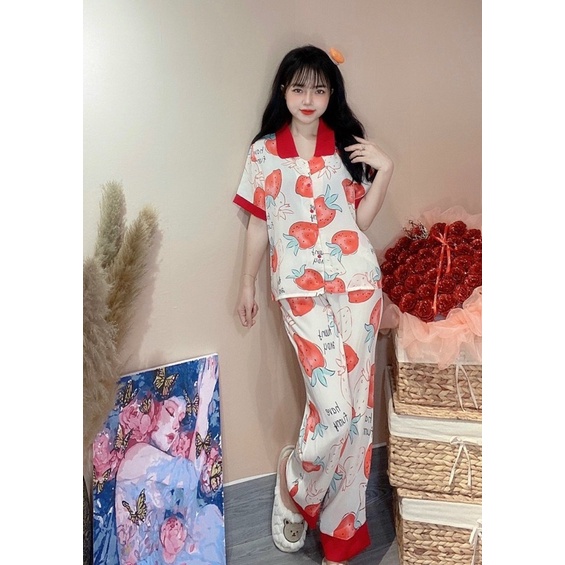 Bộ Dâu Tay Ngắn  Chất Liệu Mango!