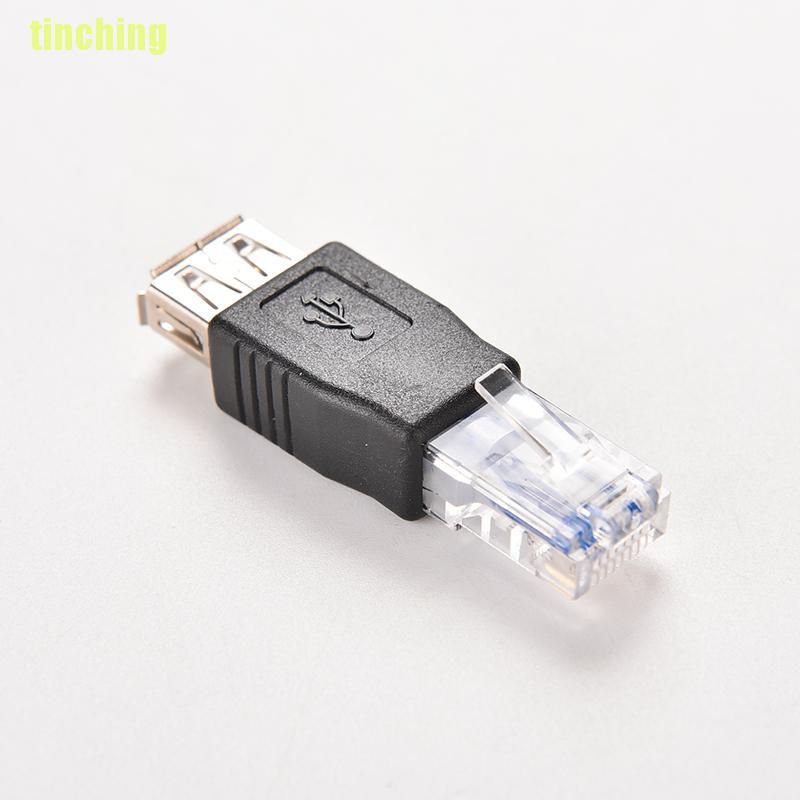 Ổ Cắm Chuyển Đổi Tín Hiệu Lan Rj45 Sang Af USB Chuyên Dụng