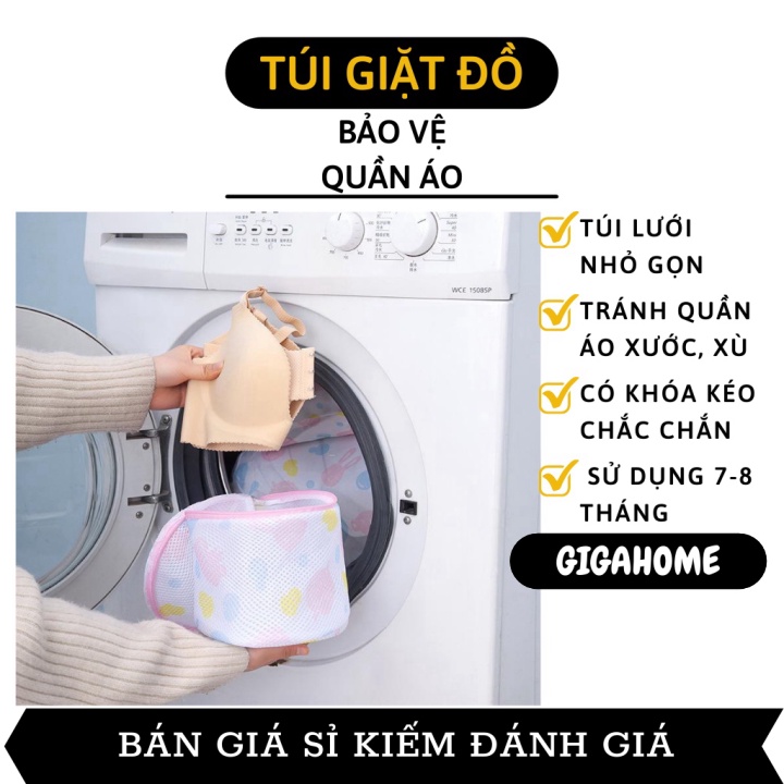 Túi Giặt Quần Áo GIGAHOME Túi Giặt Đồ Máy Giặt, Đồ Lót Có Dây Khóa Kéo Chắc Chắn 6445