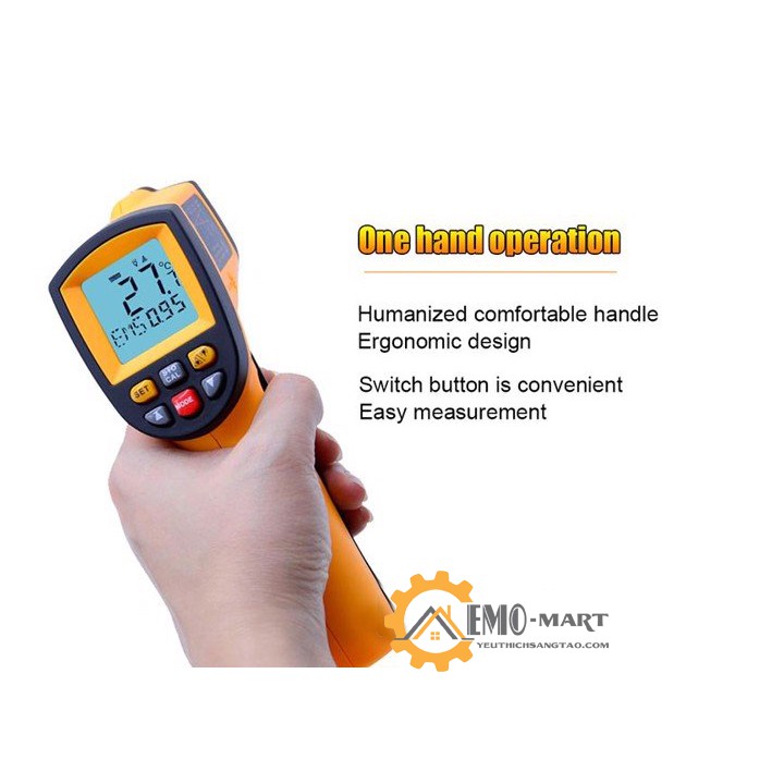Súng bắn nhiệt độ BENETECH 💥 BH 12 THÁNG 💥 Đo nhiệt độ từ xa, An Toàn - Chính Xác Tuyệt Đối