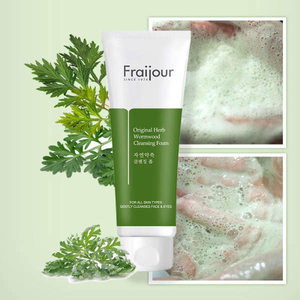 Sữa Rửa Mặt Chiết Suất Từ Thảo Mộc Fraijour Original Herb Wormwood Cleansing Foam 150ml