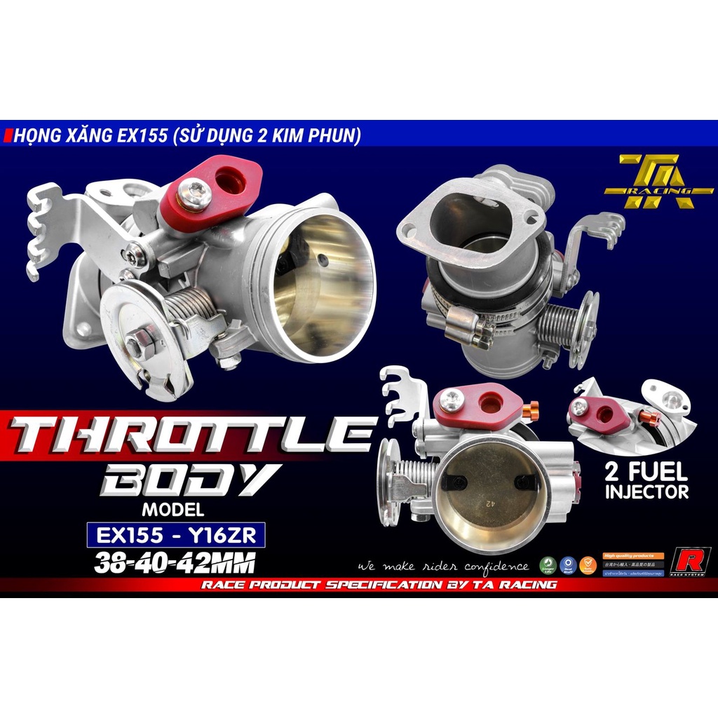 HỌNG XĂNG FI TA RACING EX155 / Y16ZR [2 KIM PHUN] TA RACING