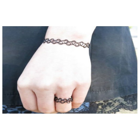 Set Chocker xinh xắn - vòng cổ + vòng tay + nhẫn