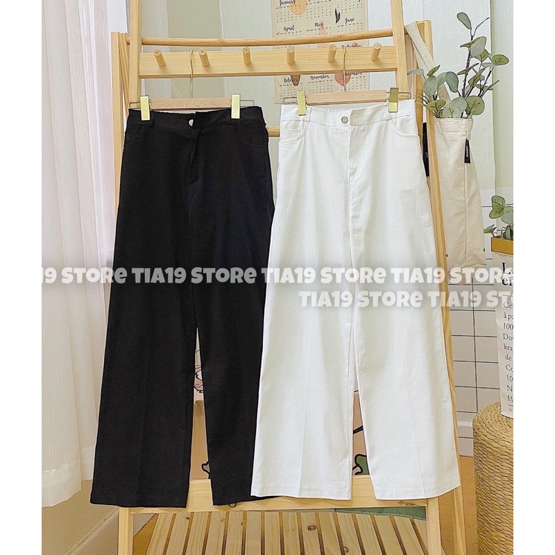 Quần culottes kaki ống rộng . Quần kaki ống suông ( Ảnh thật Tia19 chụp)