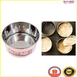( DAISO JAPAN) Chảo bánh trang trí tròn - Đáy có thể tháo rời (Khuôn bánh)