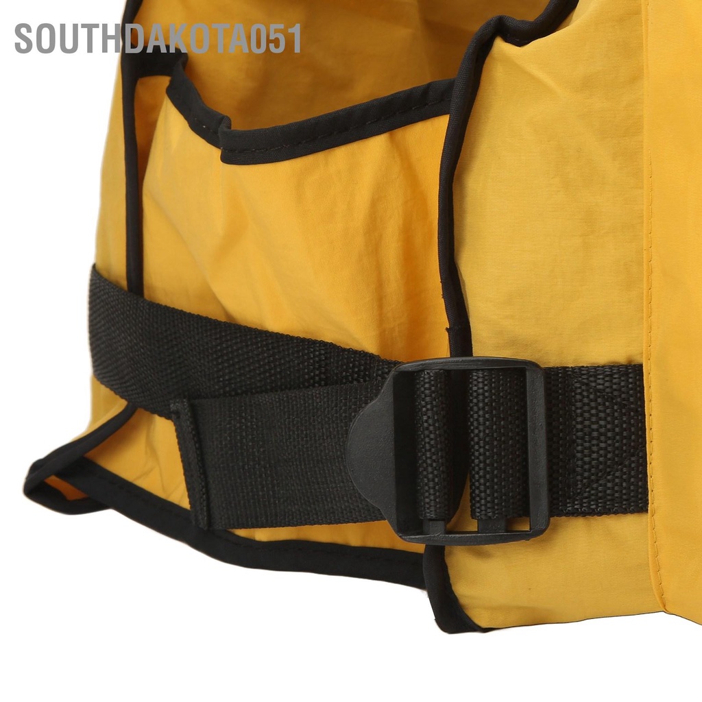 [Hàng HOT] Áo vest Câu cá Ngoài trời với nhiều túi Màu vàng cho nam nữ【Southdakota051】