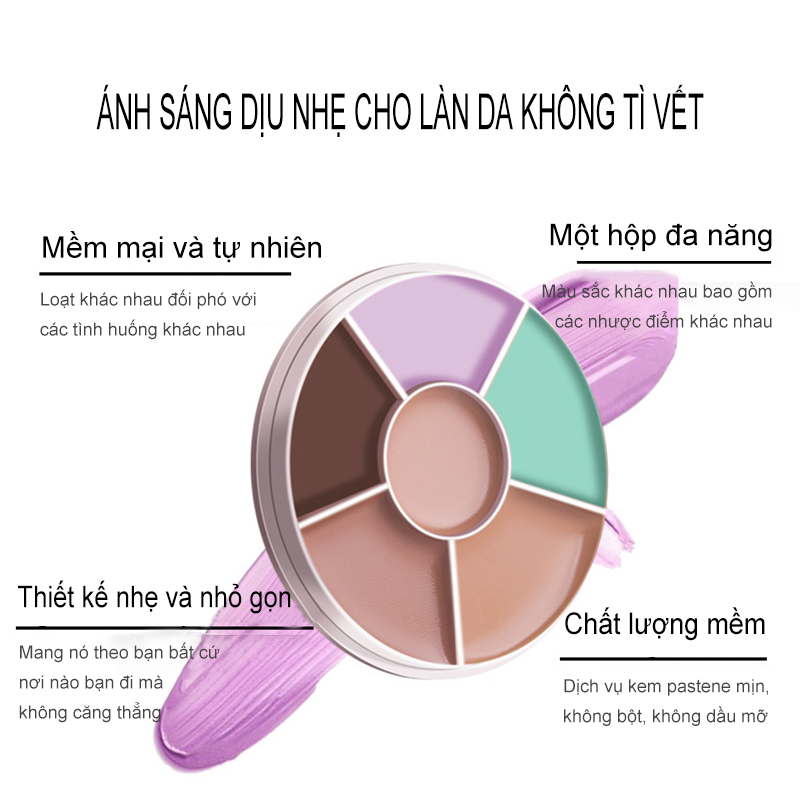 6 Màu Kem Che Khuyết Điểm Quầng Thâm Che Mụn-URB6SZX | BigBuy360 - bigbuy360.vn