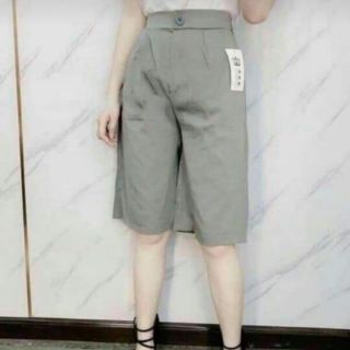 Quần đũi ngố ống rộng lưng chun