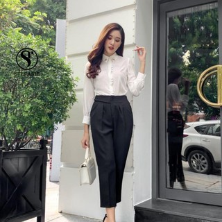 Quần Baggy - quần baggy nữ công sở , có khóa kéo, siêu xinh, mặc chân dài như siêu mẫu