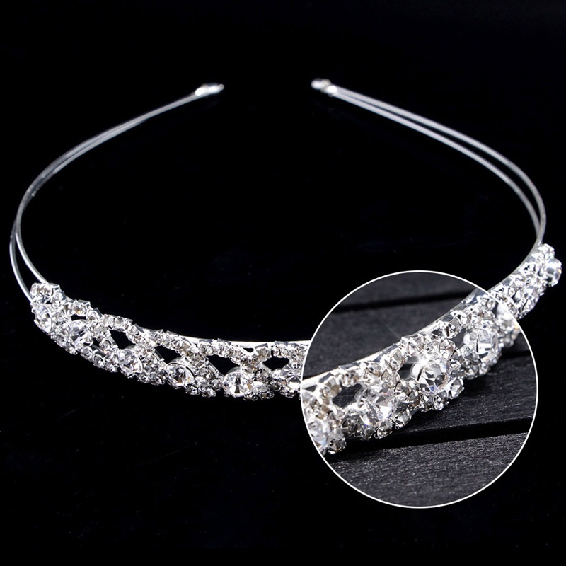 Băng đô cài tóc đính đá và ngọc trai giả thời trang cho nữ