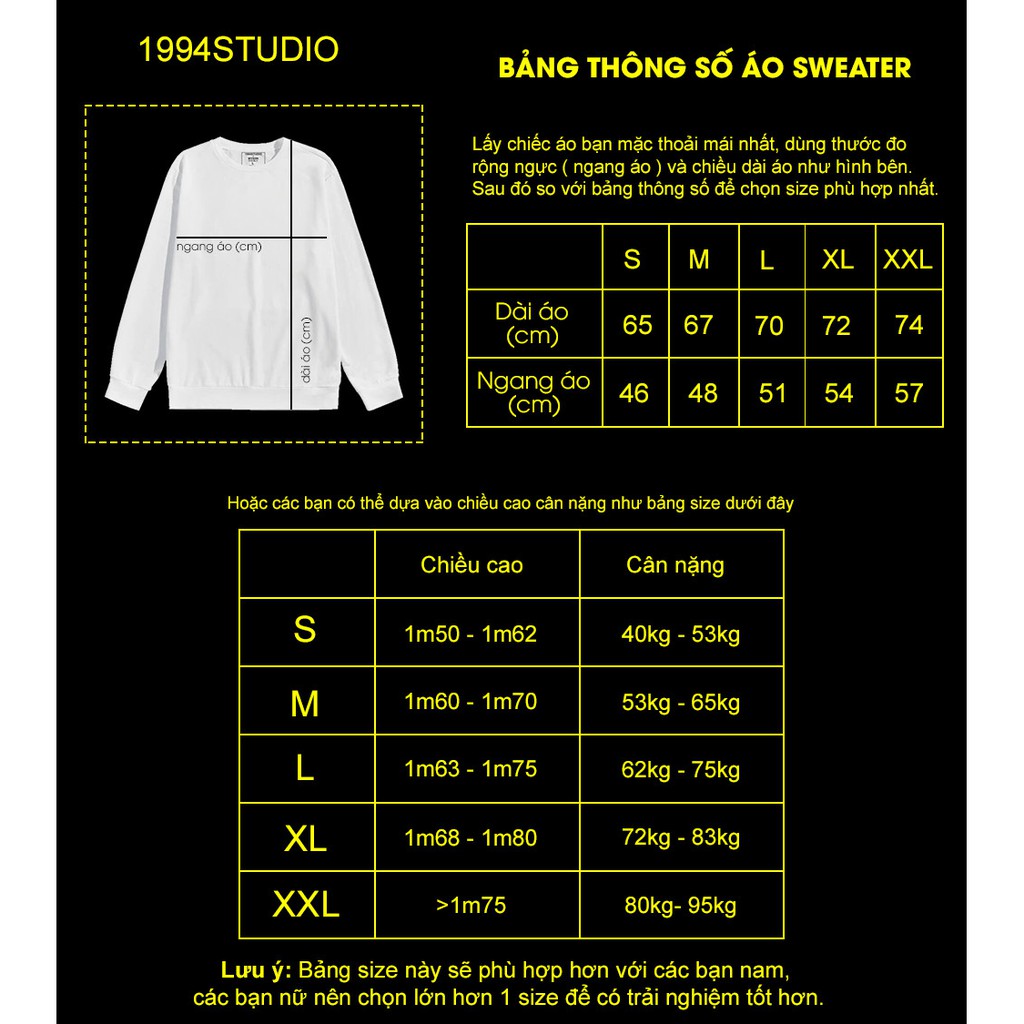 [Mã 1994UP20K Giảm 20% Đơn Từ 400K] Áo Sweater Hoa Cúc Dáng Unisex  - 1994 Studio