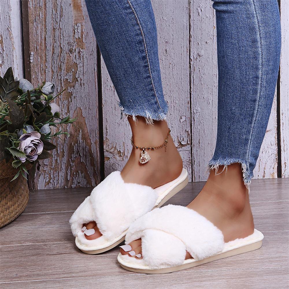 .Dép Đế Bằng Quai Chéo Thiết Kế Thoải Mái Cho Nữ