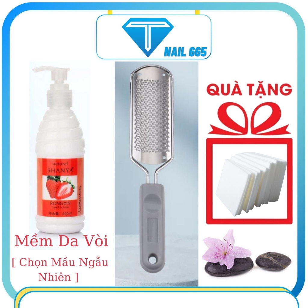 Cha got chan cây trà cạo gót chân, Tay trà gót chân inox cao cấp chống rỉ