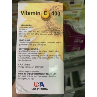 vitamin e hộp 100 viên