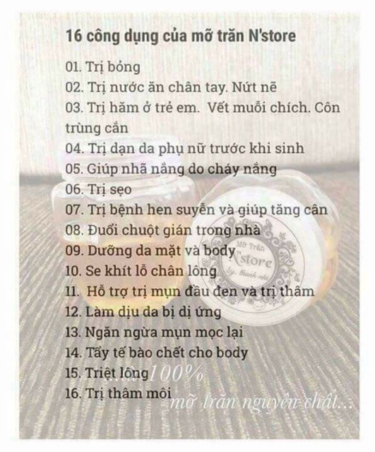 Mỡ trăn nguyên chất chính hãng N'store chuyên sỉ lẻ | BigBuy360 - bigbuy360.vn