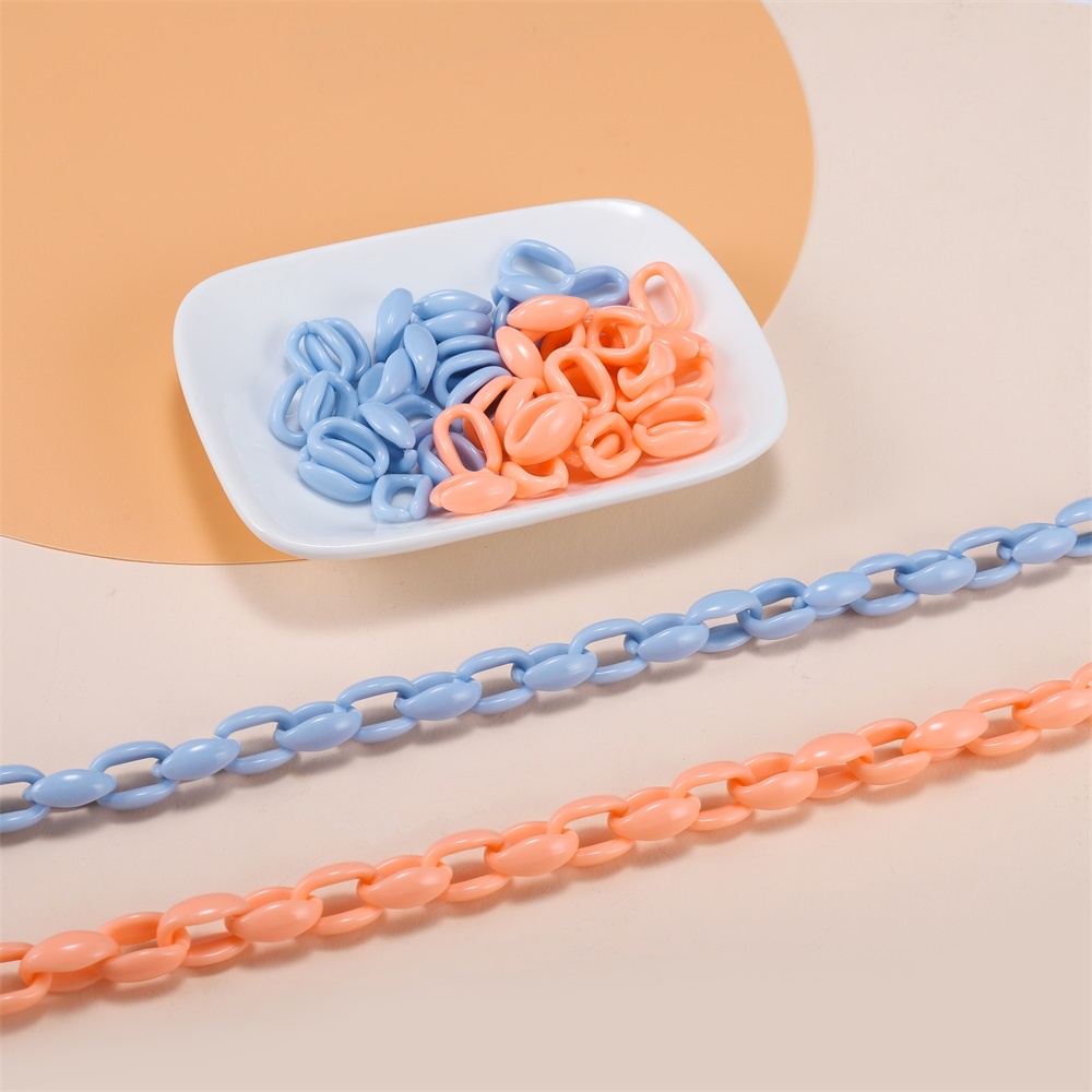 Set 50 khoen nhựa dây xích St.kunkka làm trang sức nhiều màu sắc