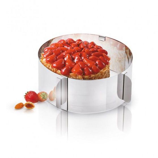 Khuôn ring mousse tròn thay đổi kích thước