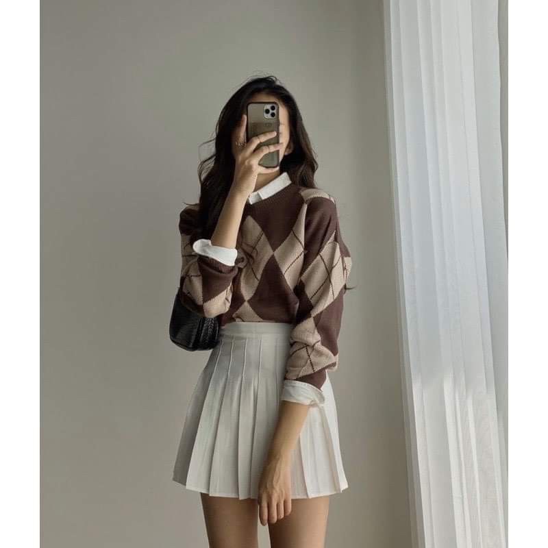 Chân váy xếp ly dáng ngắn- Chân váy tennis mẫu mới 3 màu hot hit