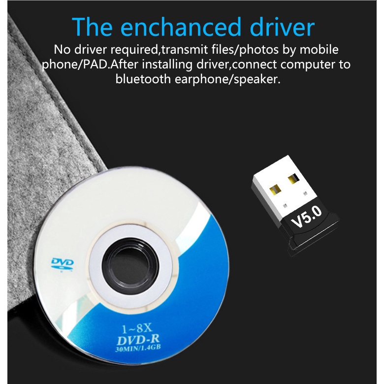 Usb Bluetooth 5.0 Không Dây Cho Máy Tính