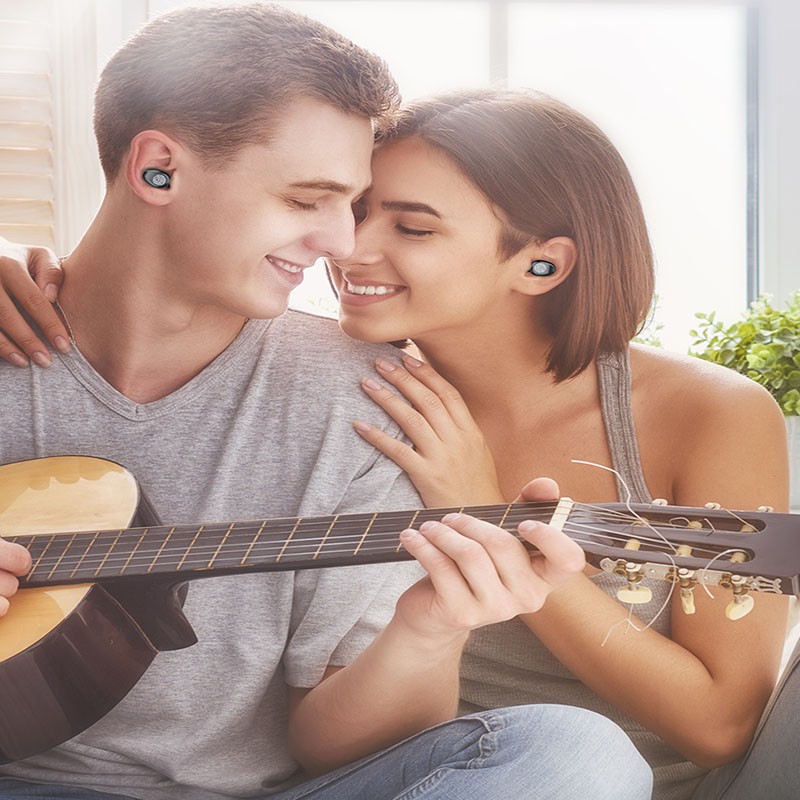 Tai Nghe Nhét Tai Bluetooth NBX F9 Cảm Ứng Với Hai Nút Chỉnh Âm Không Có Màn Hình Phong Cách Thể Thao