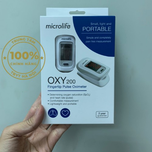 MÁY ĐO NỒNG ĐỘ OXY TRONG MÁU Microlife SpO2 OXY200 - Bảo hành 2 năm - Đo nồng độ Oxy trong máy bà nhịp tim - CHÍNH HÃNG