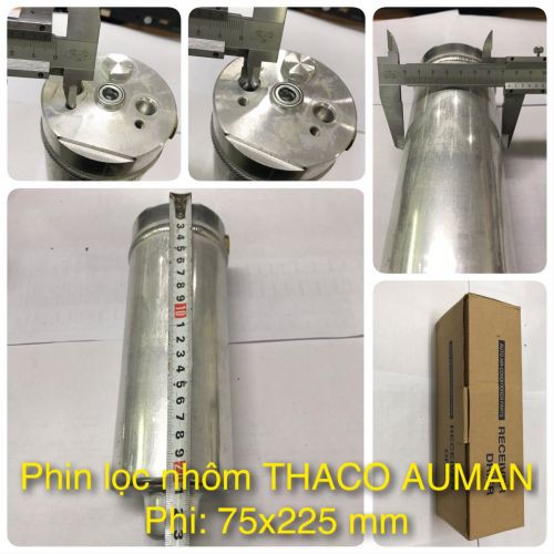 Phin lọc nhôm THACO AUMAN - phi 75x225mm
