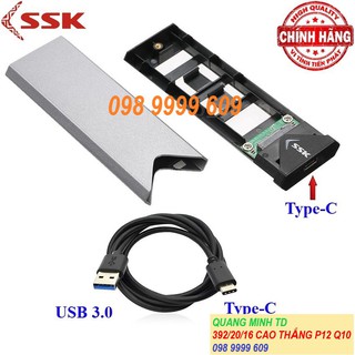 Mua Box chuyển SSD M2 Sata sang ổ cứng di động - SSK SHE-C320 C327 chuẩn USB 3.0 - 5Gbps M.2- Hàng Chính Hãng bh 9 tháng