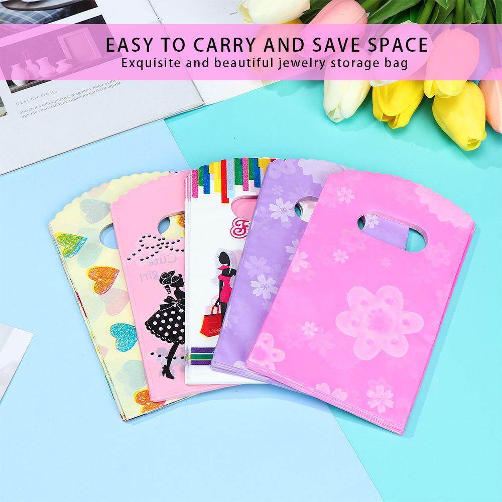 Set 50 Túi Nhựa Đựng Đồ Kiểu Dáng Đơn Giản Dễ Thương