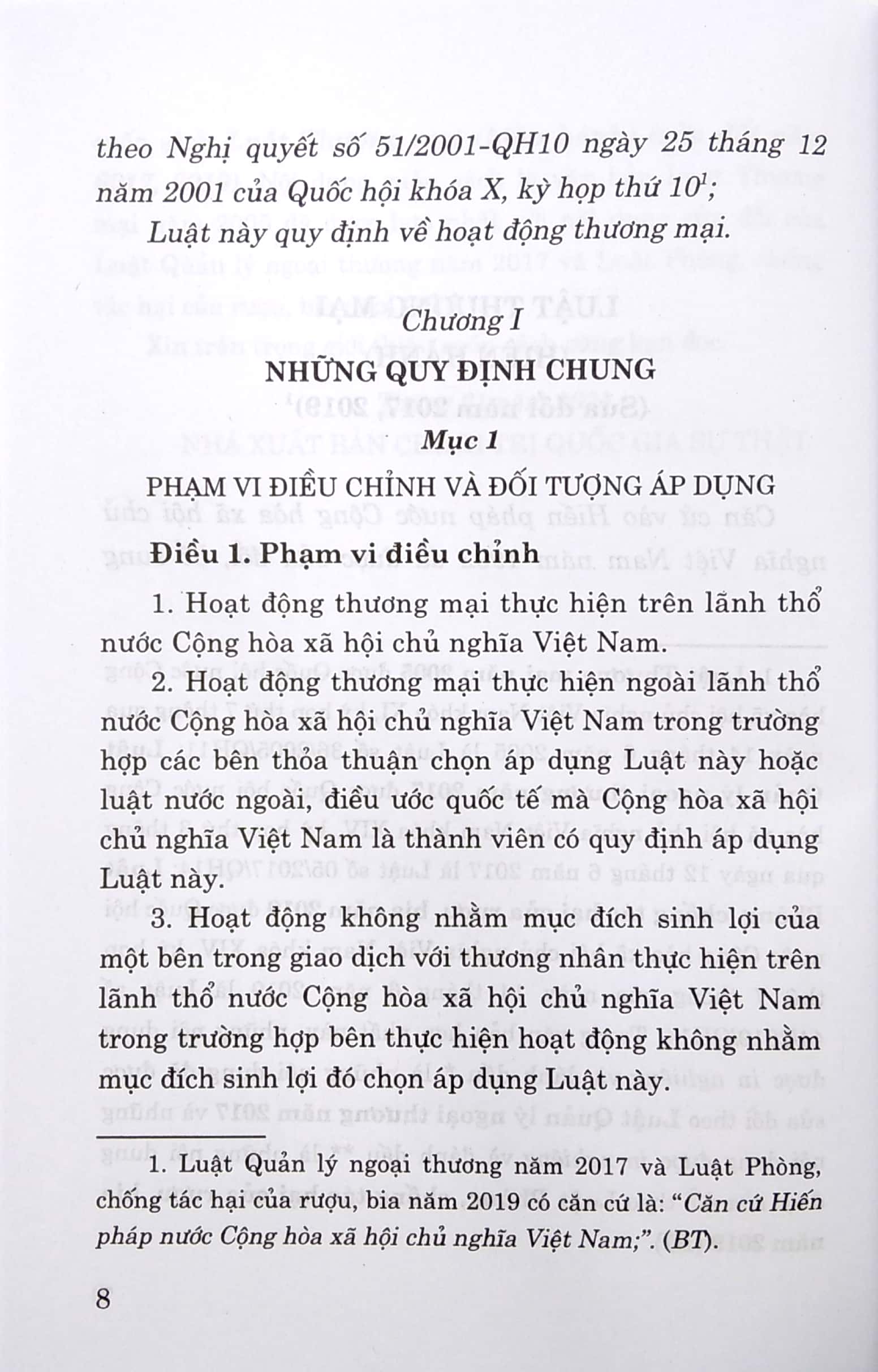 Sách Luật Thương Mại (Hiện Hành) (Sửa Đổi Năm 2017, 2019)